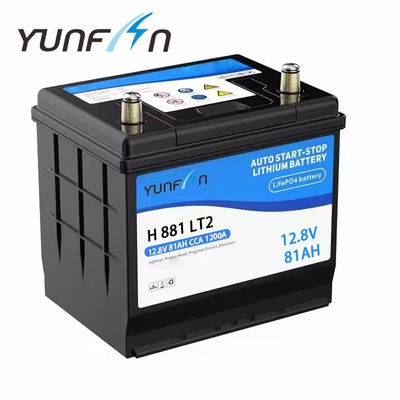 سیستم شروع و توقف باتری لیتیوم یون خودرو 12.8V 81ah با چگالی انرژی بالا زندگیPO4