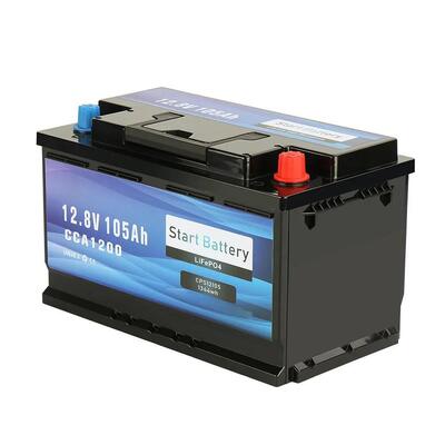 کیفیت باتری 12 ولت 105 آمپر ساعتی LiFePO4 1200CCA بلوتوث 1344 وات ساعتی لیتیومی سنگین برای کامیون های دیزلی، دریایی بزرگ و ذخیره سازی خورشیدی با BMS هوشمند کارخانه