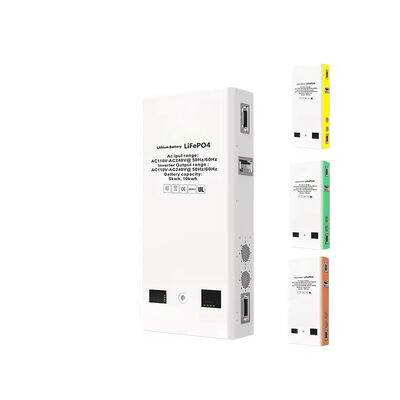 کیفیت 5.12kWh LiFePO4 باتری خورشیدی همه در یک با اینورتر 51.2V 100Ah ذخیره سازی انرژی نصب شده در دیوار با نظارت وای فای کارخانه