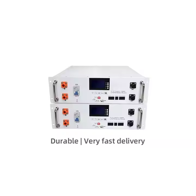 کیفیت فابریک مستقیم 51.2V 100Ah ریک ماونت LiFePO4 باتری 5.12KWh باتری ذخیره سازی کابینت 3U سازگار با اکثر اینورترها OEM ODM در دسترس است کارخانه