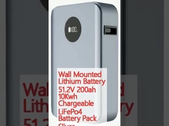 باتری لیتیوم دیوار نصب شده 51.2V 200ah 10Kwh شارژ LiFePo4 باتری بسته Sliver